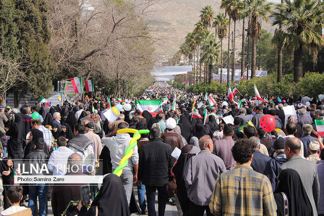 مراسم راهپیمایی ۲۲بهمن - شیراز