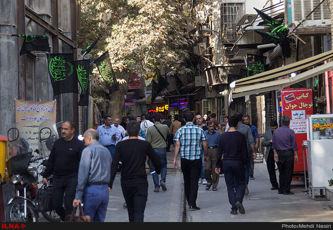 بازار تهران در ایام محرم
