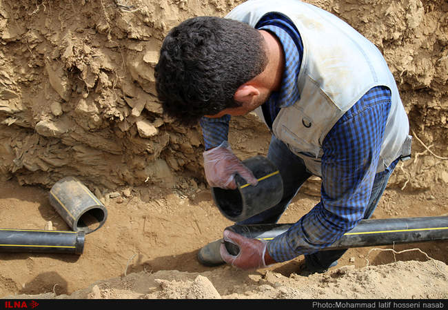 عملیات گازرسانی به روستاهای کوهستانی و صعب العبور سنندج