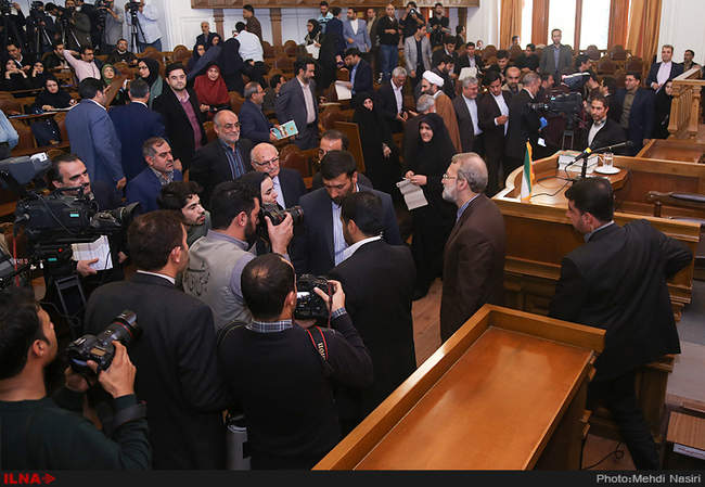 نشست خبری علی لاریجانی  رئیس مجلس شورای اسلامی 