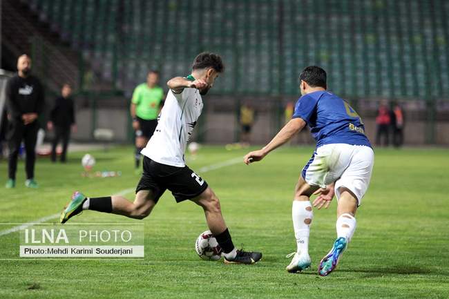 تساوی تیم فوتبال ذوب آهن اصفهان مقابل ملوان انزلی