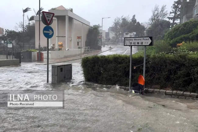 تصاویری از خسارات طوفان راگاسا در جنوب چین 