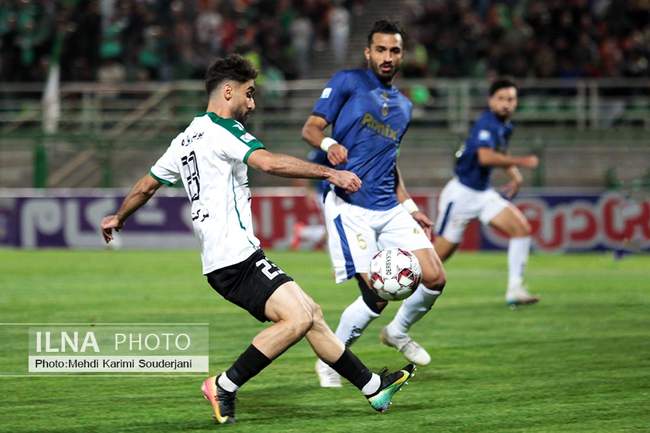 تساوی تیم فوتبال ذوب آهن اصفهان مقابل ملوان انزلی