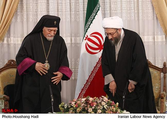 دیدار رییس قوه قضاییه ایران با پاتریارک ارامنه جهان