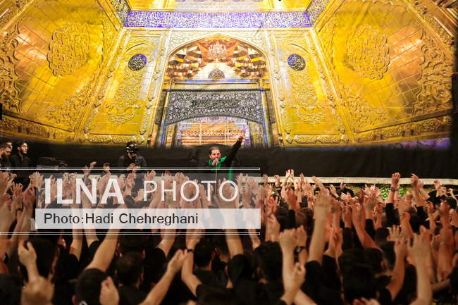 مراسم عزاداری شب چهارم ماه محرم در هیئت خادم الرضا (ع) قم