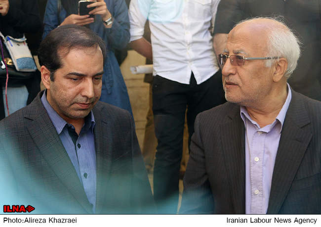 مراسم تشییع پیکر حسین قندی 