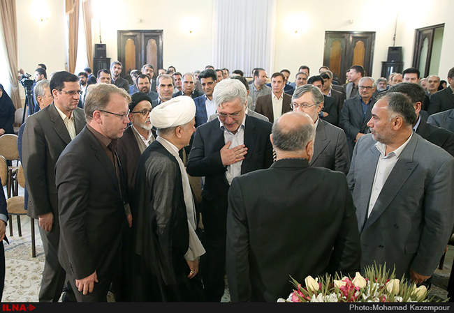 دیدار رئیس، معاونین و جمعی از مدیران سازمان تأمین اجتماعی با آیت الل