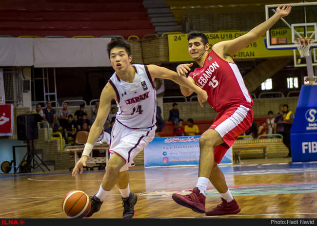 بیست و چهارمین دوره مسابقات بسکتبال قهرمانی جوانان آسیا: ژاپن - لبنان