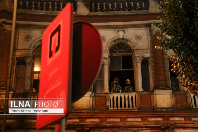 آتش سوزی در میدان تاریخی حسن آباد