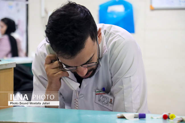 مصدومان آخرین چهارشنبه سال در بیمارستان شهید رجایی قزوین